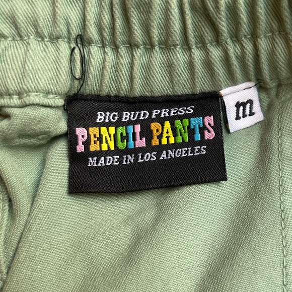 BIG BUD PRESS PENCIL PANTS / size M / sage green - Picture 3 of 10